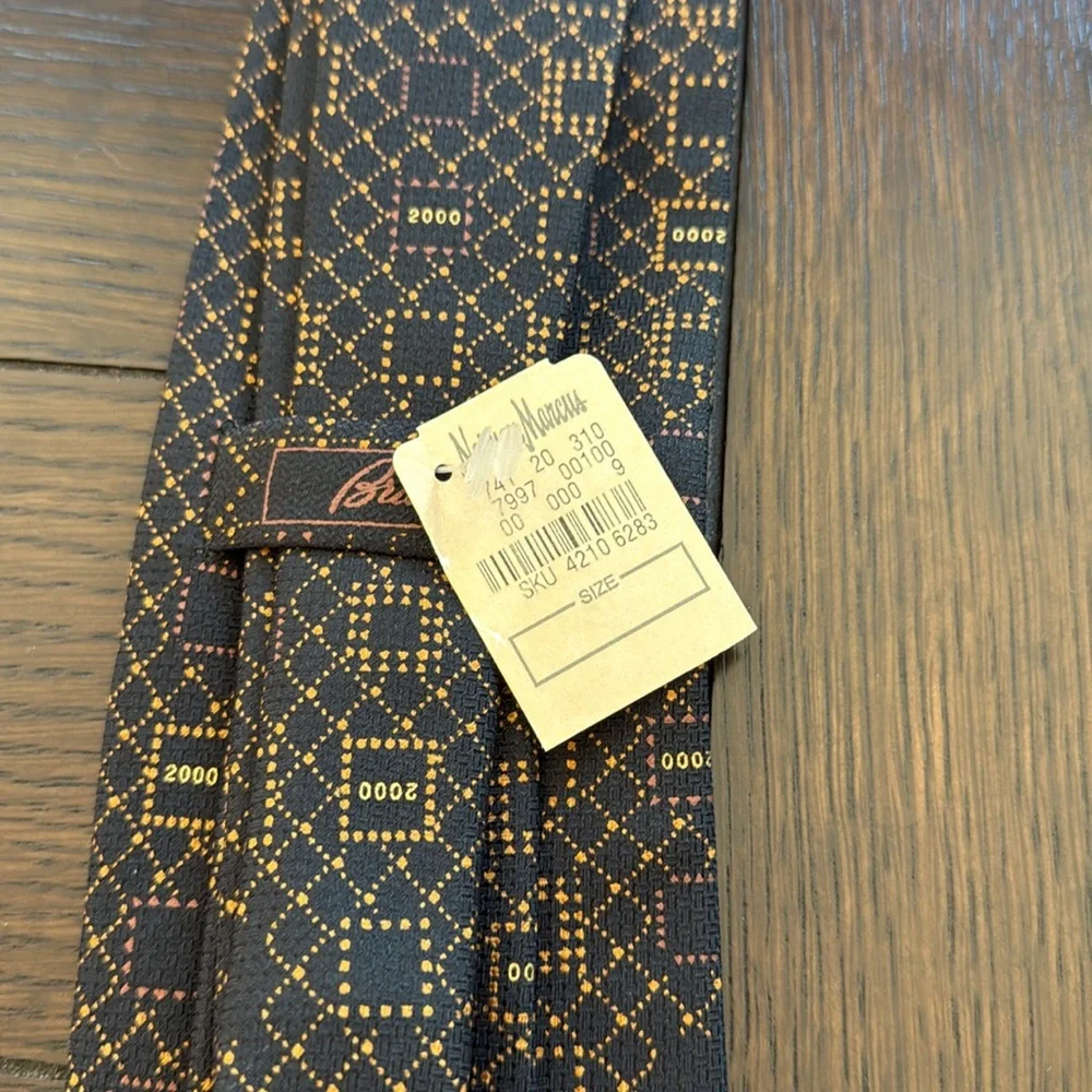 Brioni Vintage Y2K 2000 Silk Tie NWT